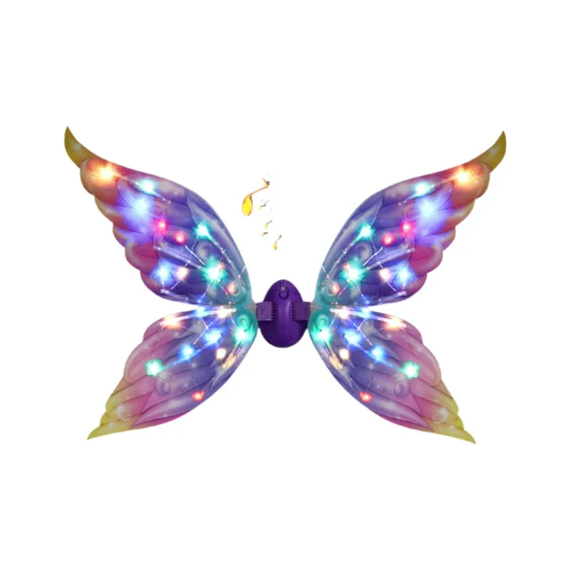 Electric Butterfly Wings Moving Elf Wing With Light Fairy Wings For Kids Girls Dream Fairytale Princess Cosplay Dress Up Toys