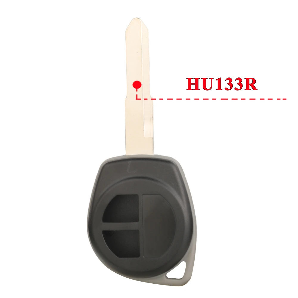 Jingyuqin 2-Tasten-Fernschlüsseletui + Tastenfeld für Suzuki Grand Vitara Igins Alto SX4 Agila Fob Shell HU133R TOY43 SZ11R Blade