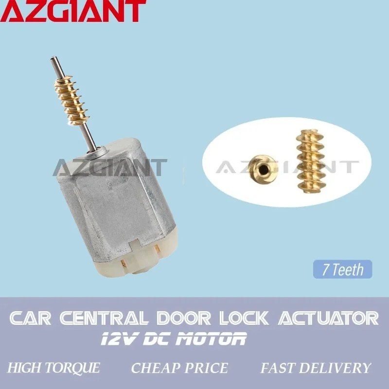 AZGIANT 7teeth FC-280SC-18180 A4547300135 for 2010-2020 VW GOLF FOX Car Door Lock Actuator 12V DC Motor Engine