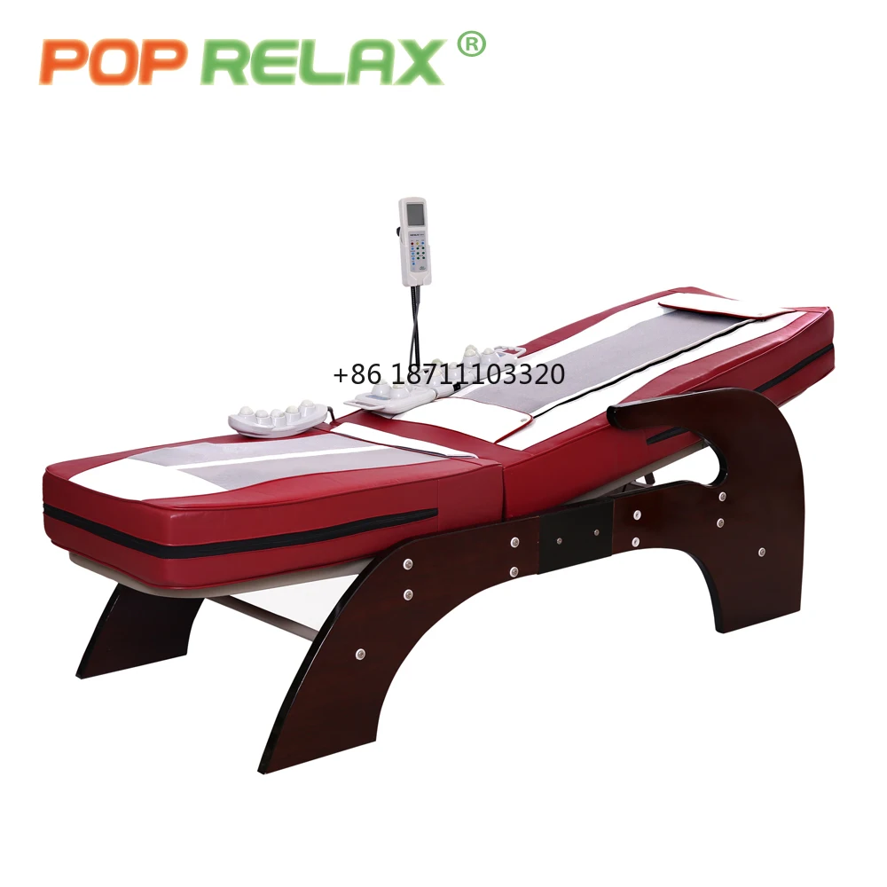 Korea high quality infrared jade stones roller spine traction heating therapy full body thermal muscle relax massage bed