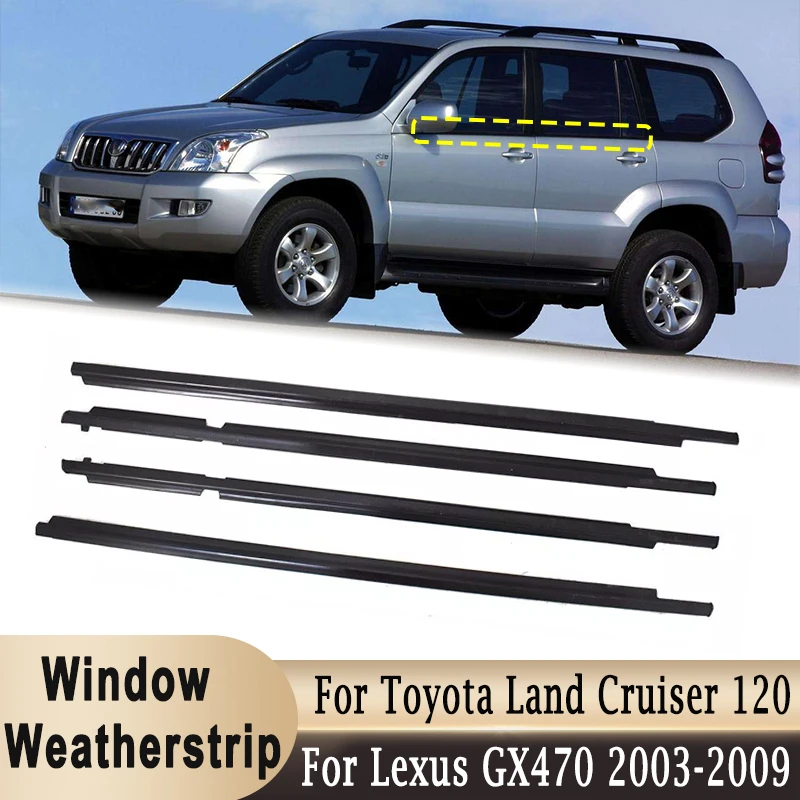 

75722-680 уплотнители окна, молдинг боковой двери, уплотнение для Toyota Land Cruiser серии 120 для Lexus GX470 2003-2009
