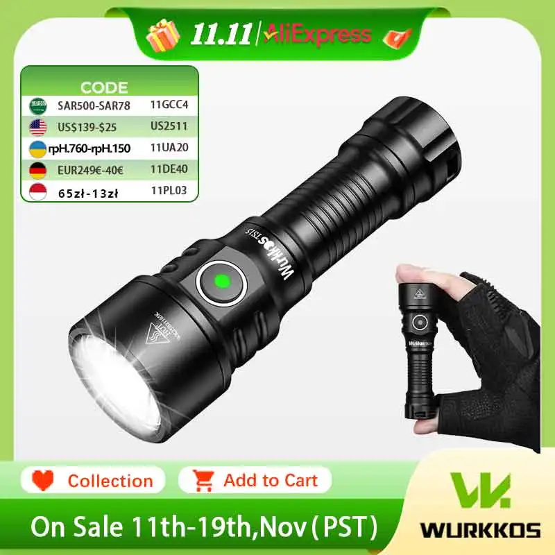 yZ[zWurkkos TS15 ~jg[` 900LM [d LED d 14500/AA |[^uƓ IP68 hCvnCLOp