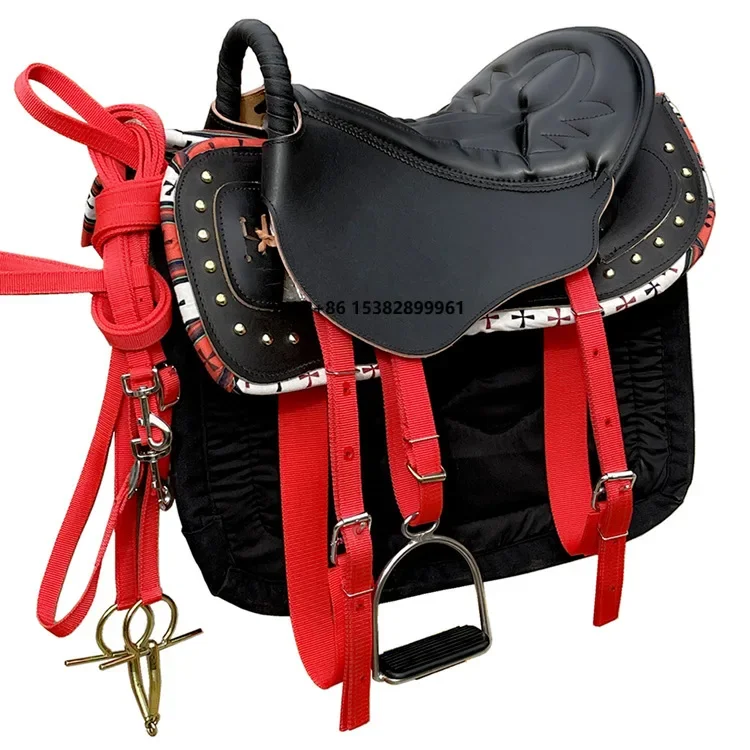 High-quality Thickened New Western Saddle Pure Leather Full Cowhide Horse Riding