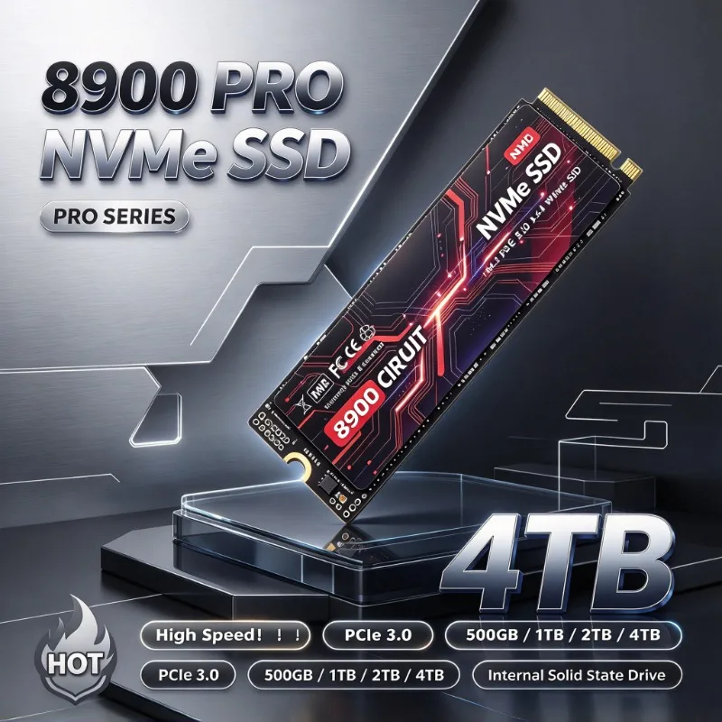 8900 PRO Hard Drive SSD M.2 NVME 500GB 1TB 2TB 4TB M2 2280 Internal Solid State Drive for Laptop PC Desktop High Speed Transfer