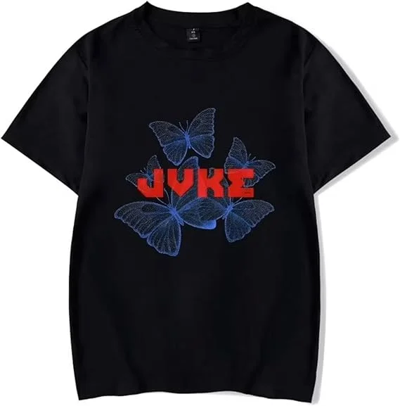 JVKE Merch Music Album Tshirt Women Men Printed Singer Pullover Casual Loose Unisex Short Sleeve Crewneck Tops