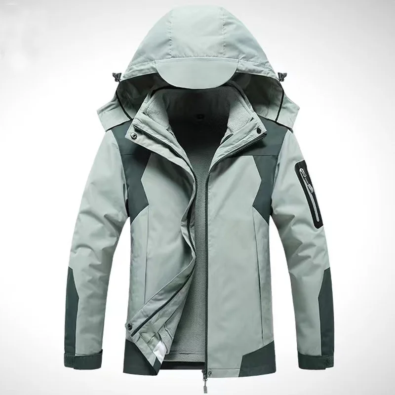 

Women Waterproof Winter Detachable Fleece Thermal 3in1 Hiking Camp Trekking Climb Ski Sport Jackets Windbreaker Hood Coat