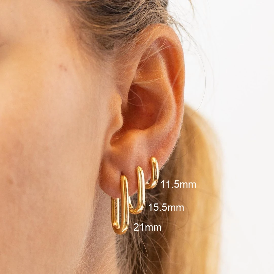 CRMYA-pendientes de aro de circonia cúbica para mujer y niña, aretes de oro y plata de 16mm, 14mm y 12mm, joyería al por mayor