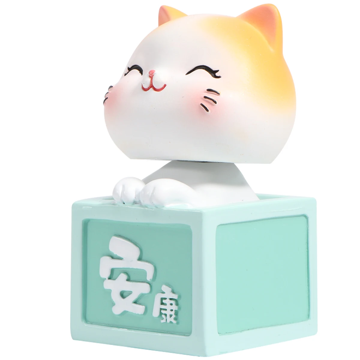 

1pc Resin Shaking Head Cute Cartoon Animal Dashboard Decoration Car Ornament Home Office Car Interior Display Gift For Friends