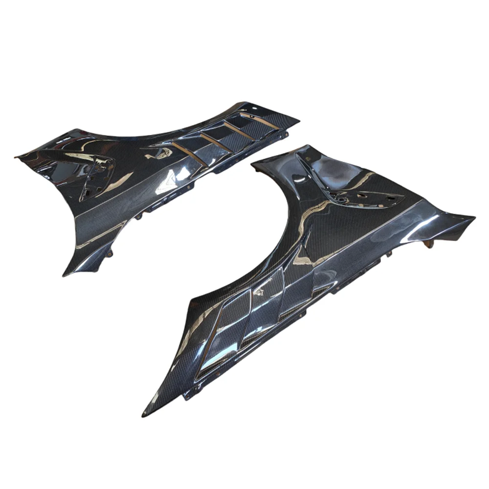 

Used for BMW M3 M4 G80 G82 Dry Carbon Fiber A-style Bumper Front Mudguard Vent Body Kit