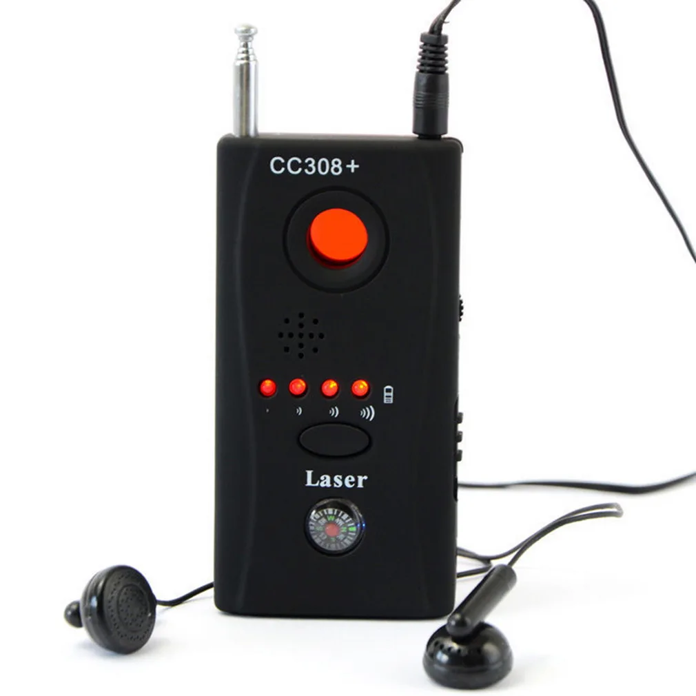 CC308 Camera Finder GSM Bug RF Detector Anti-Spy Mini Wireless Hidden Camera Signal Spy Device Security-protection Detector