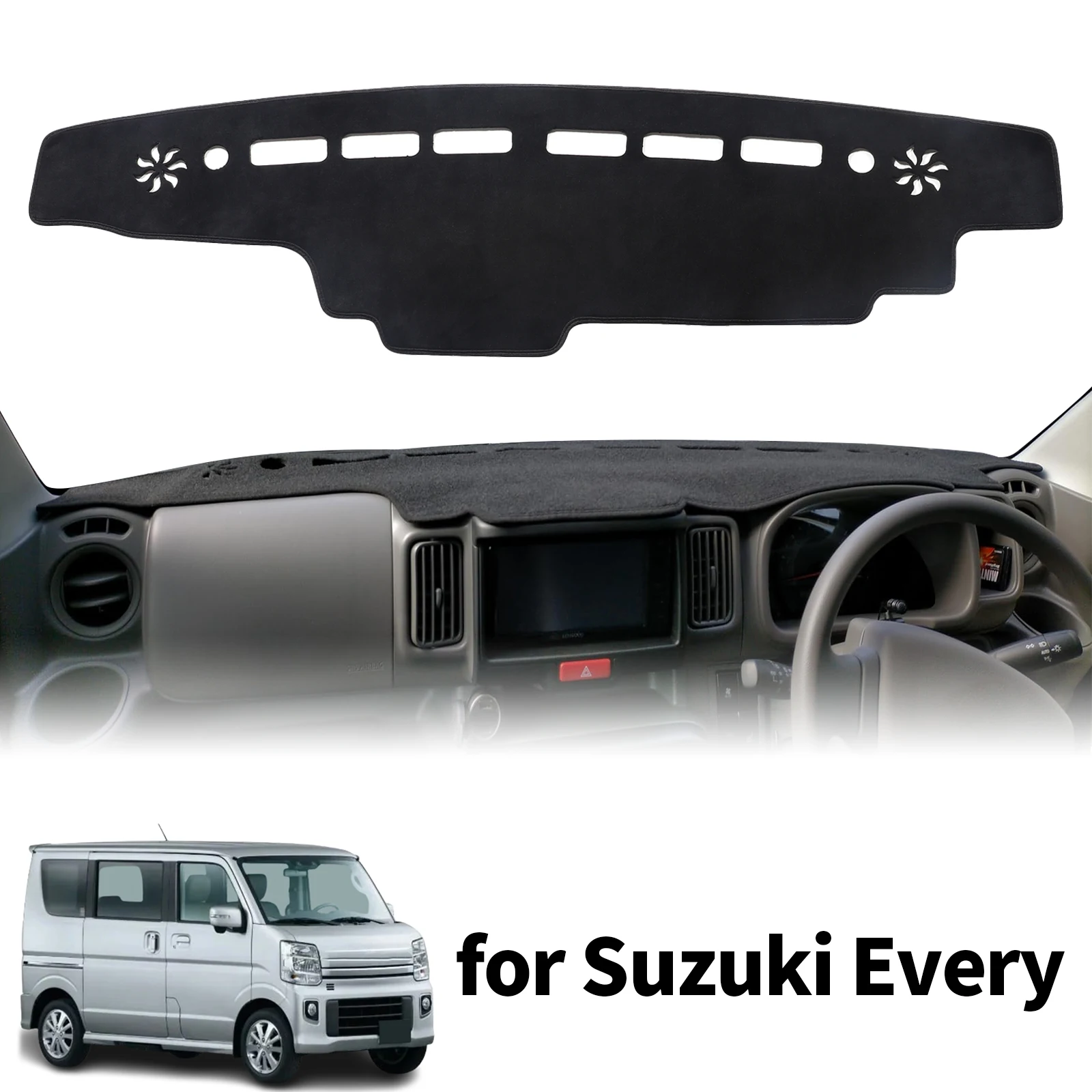 

for Suzuki Every Microvan DA17V DA17W Custom Fit Car Dashboard Cover Sunshade Mat Anti‑Slip Dash Protector Pad Accessories