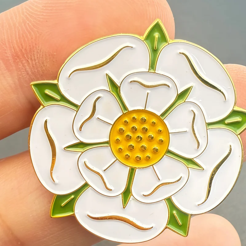 YORKSHIRE Flag Metal Soft Enamel Lapel Badge Pins Brooches