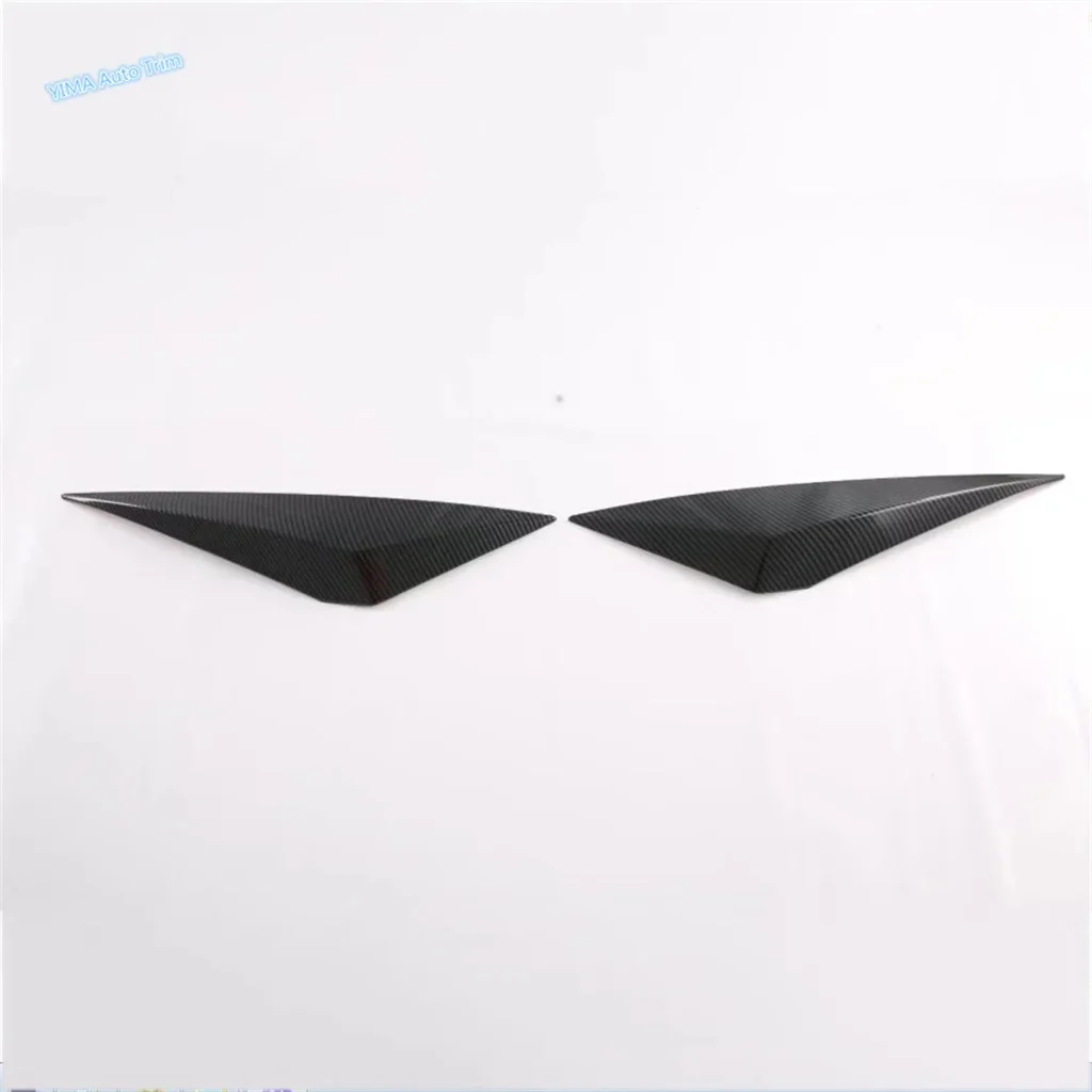 

Carbon Fiber Look Car Front Fog Lights Lamp Eyebrow Decoration Stripes Cover Trim For Nissan Qashqai J12 2022 2023 Accessories