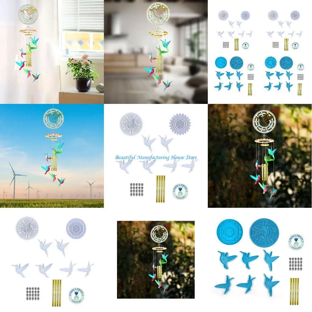 

E56A Epoxy Wind Silicone Molds Jewelry Resin Casting Molds Windchimes Making