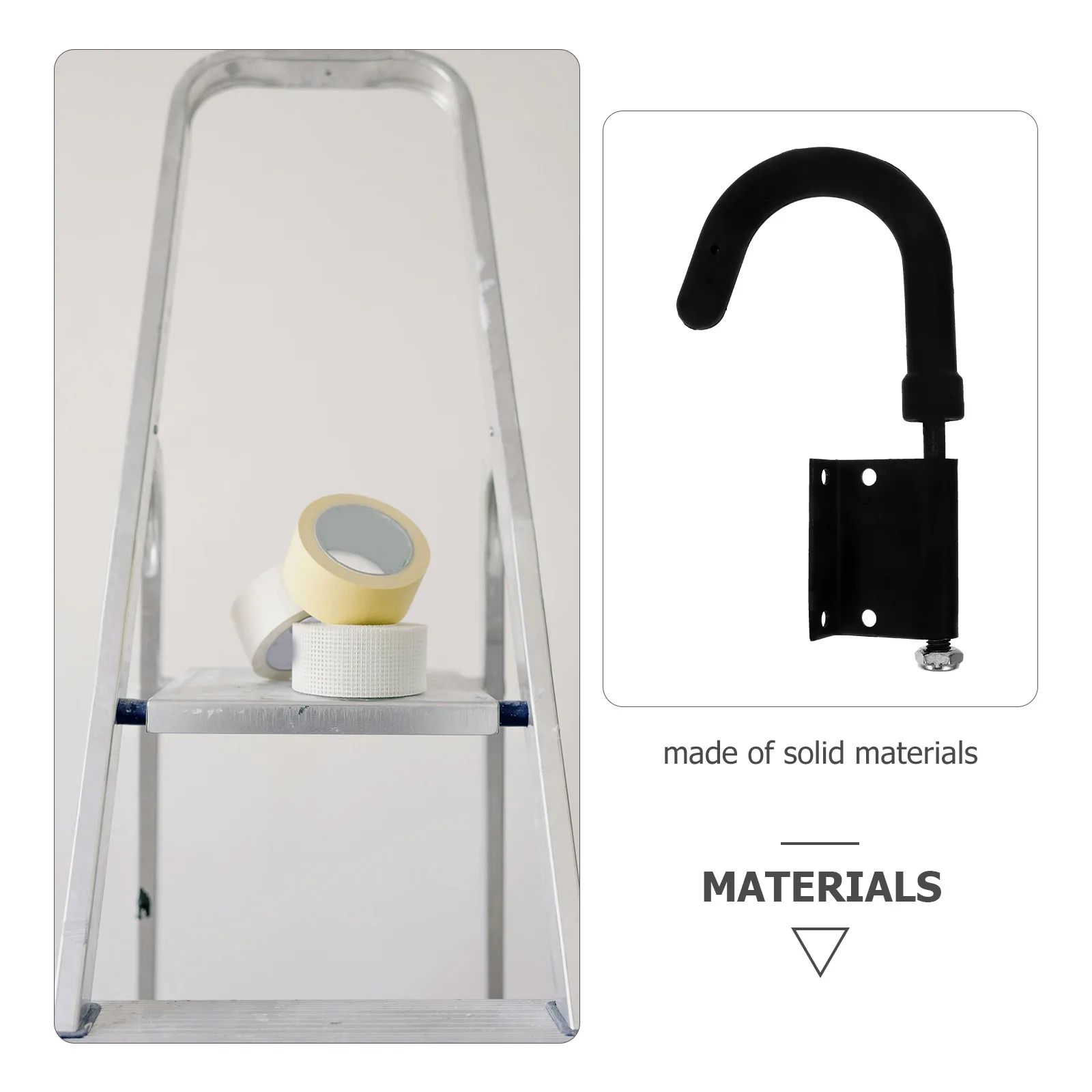 

2pcs Ladder Hooks Accessories Stabilizer Roof Hooks for Ladders Big Stainless Steel Outdoor Garage Heavy Duty Extension Wall