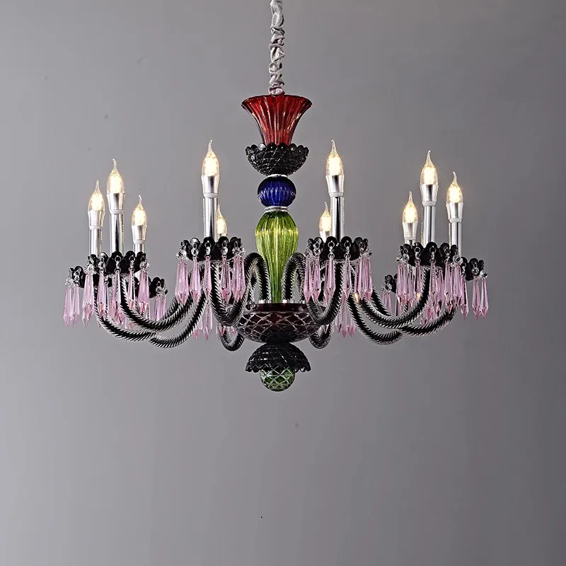 

Classic French Living Room Crystal Chandelier Restaurant Bedroom Villa Lobby Luxury Highend Led Pendant Lamp Home Decor Lighting