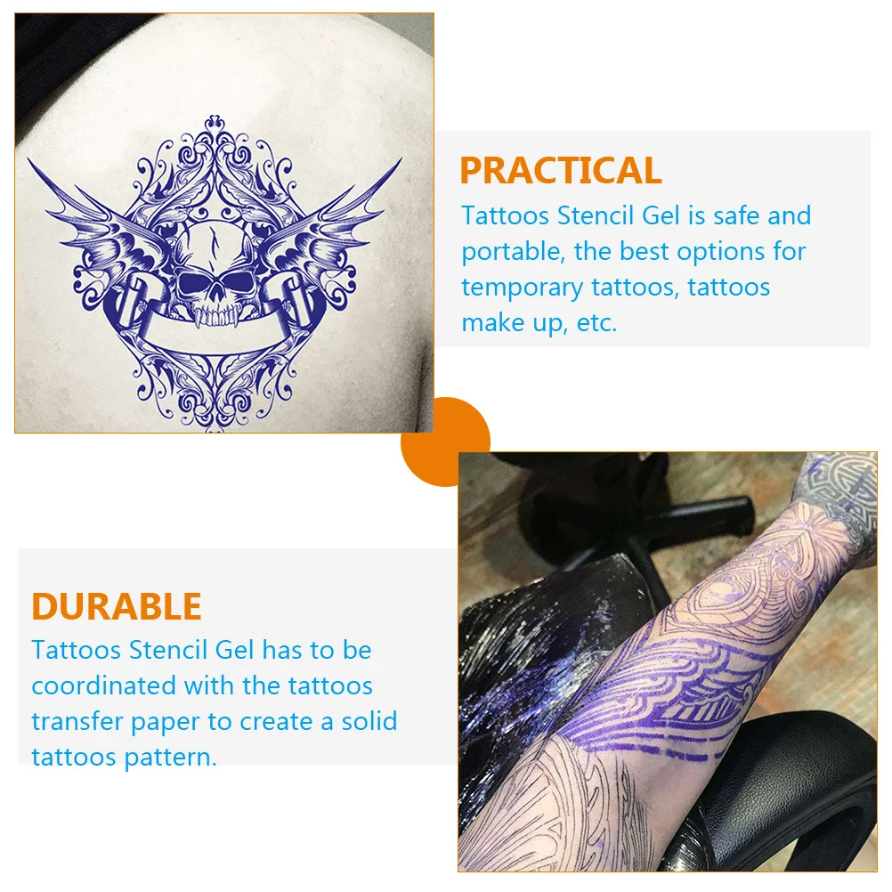 كريم نقل الوشم، جل استنسل الوشم، آمن ومحمول للبشرة، المعصم، الساقين، الظهر، الوجه، الرقبة، مستلزمات صالون الزيت #4