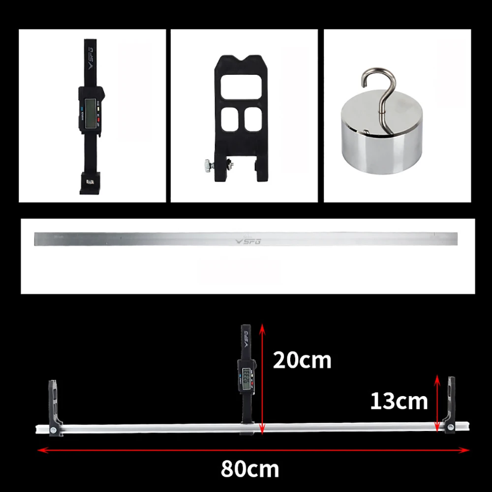 Seta deflexão Tester, Medir Spine, Ângulo Adaptador, DIY Ferramenta Bow Adjustment, Archery Caça, Tiro Acessório