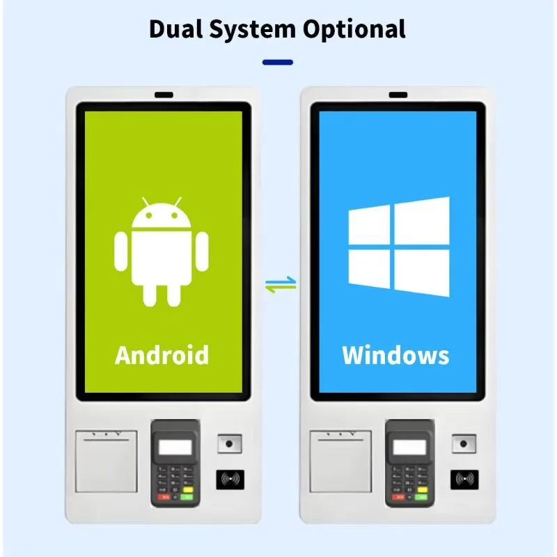 Top Sale Self-service Ordering Machine POS Machine Android System 21.5 Inch Touch Screen Self Order Payment Kiosk for Restaurant