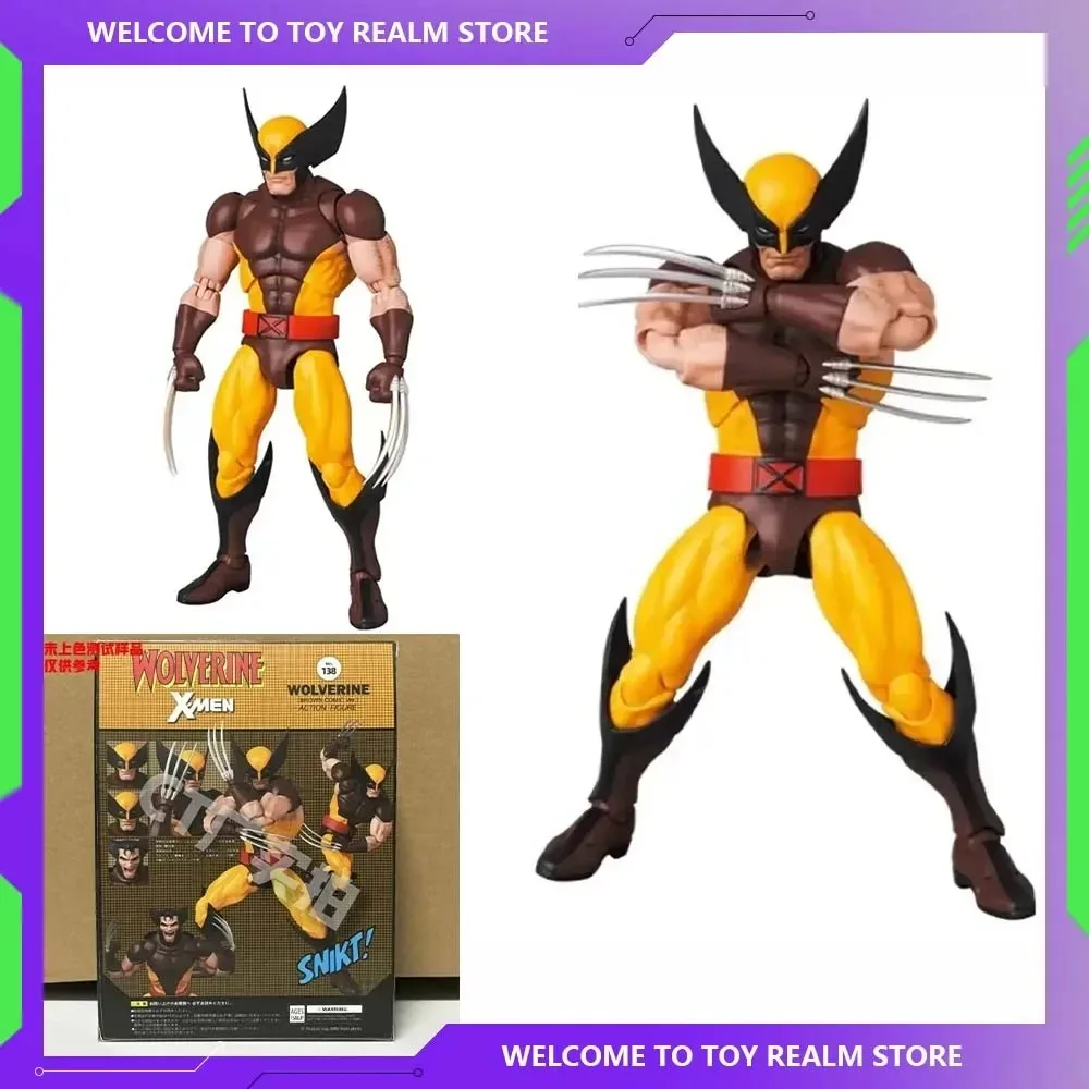 CTおもちゃ-子供のためのウルヴァリンアクションフィギュア、mafex 138アニメフィギュア、デッドプールの置物、3つのコレクション、モデルおもちゃ、ギフト