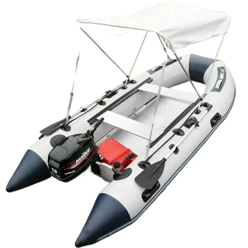 

3.3m 3.8m 4.3m Aluminum Fishing Boats Inflatable Rowing Race Single Person Patrol and Flood Control Lifeboat Speedboat