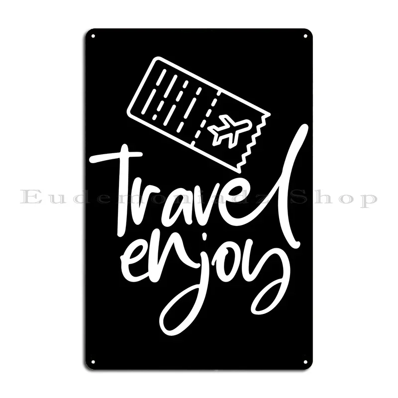 Travel Flying Vacation Metal Plaque Poster Wall Decor Customized Plaques PaintingWall Cave Tin Sign Poster