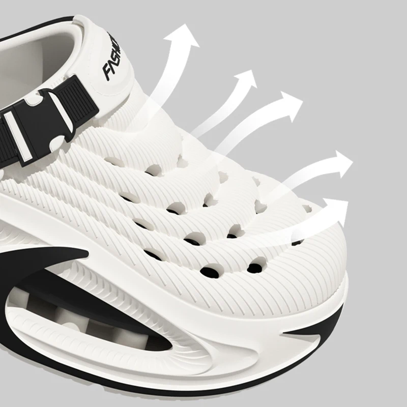 Big Size 38-49 Fashion Men's Summer Outdoor Sports Clogs Non Slip Soft Bottom Wading Beach Sandals Male Cozy Hollow Out Sandals image 2