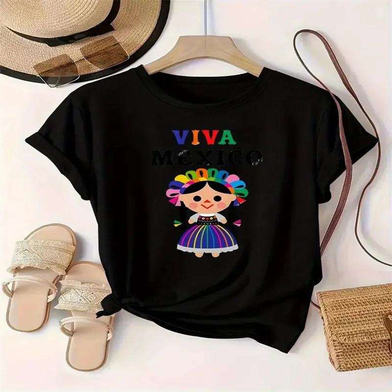 Camiseta de manga corta con estampado de perro salchicha de dibujos animados para parejas, Top Retro informal y versátil holgado de moda urbana de verano