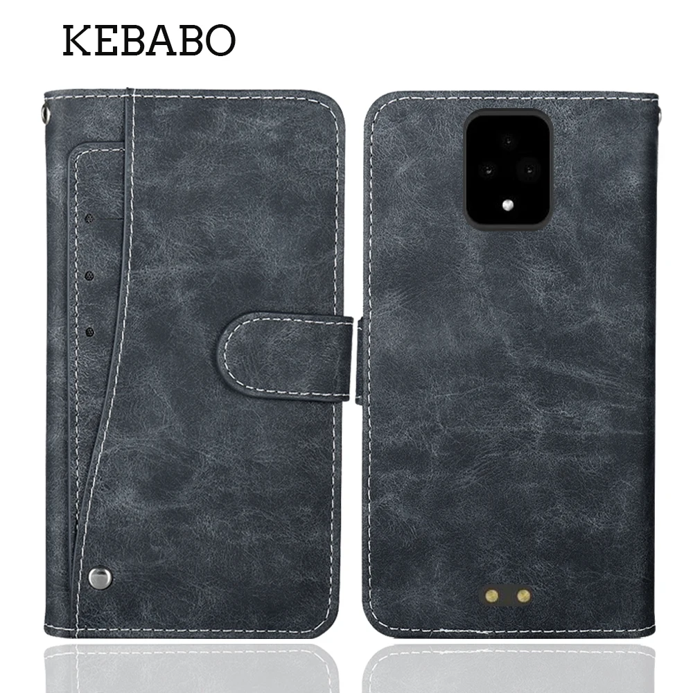 محفظة جلدية Sonim XP Pro Case 6.58 "أزياء فاخرة واقية مخصصة غطاء بطاقة الهاتف محفظة بطاقة نمط الكتاب