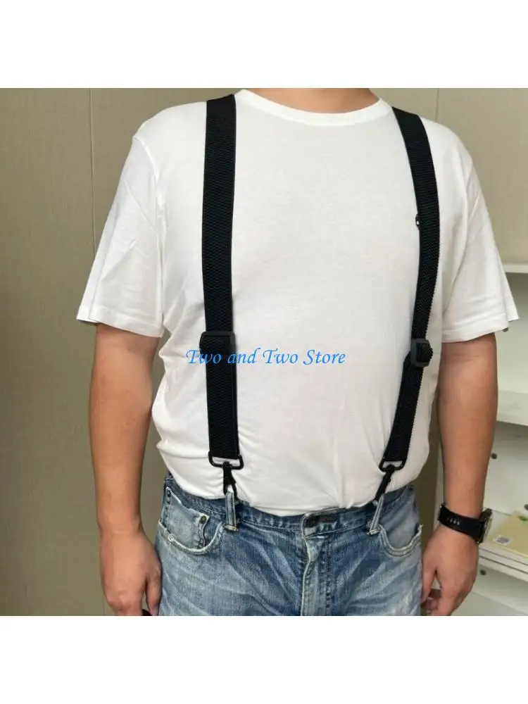 

HX6F Versatile Suspenders Dark Classical Elastic Suspenders Perfect for Wedding