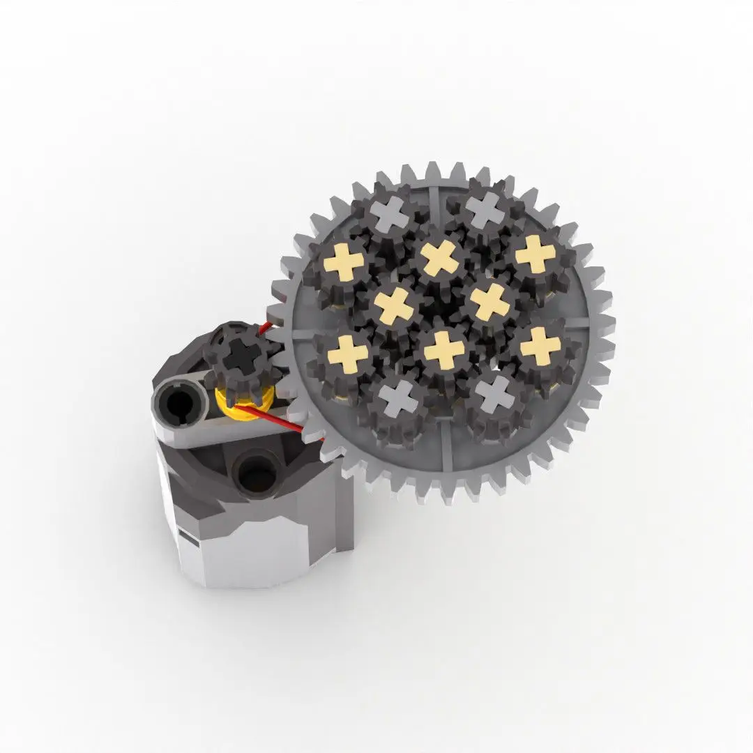 Small Engineer Domestic Building Block Robot Gear Mechanical Model Assembly Gear Wreath Set Teaching Tool MOC