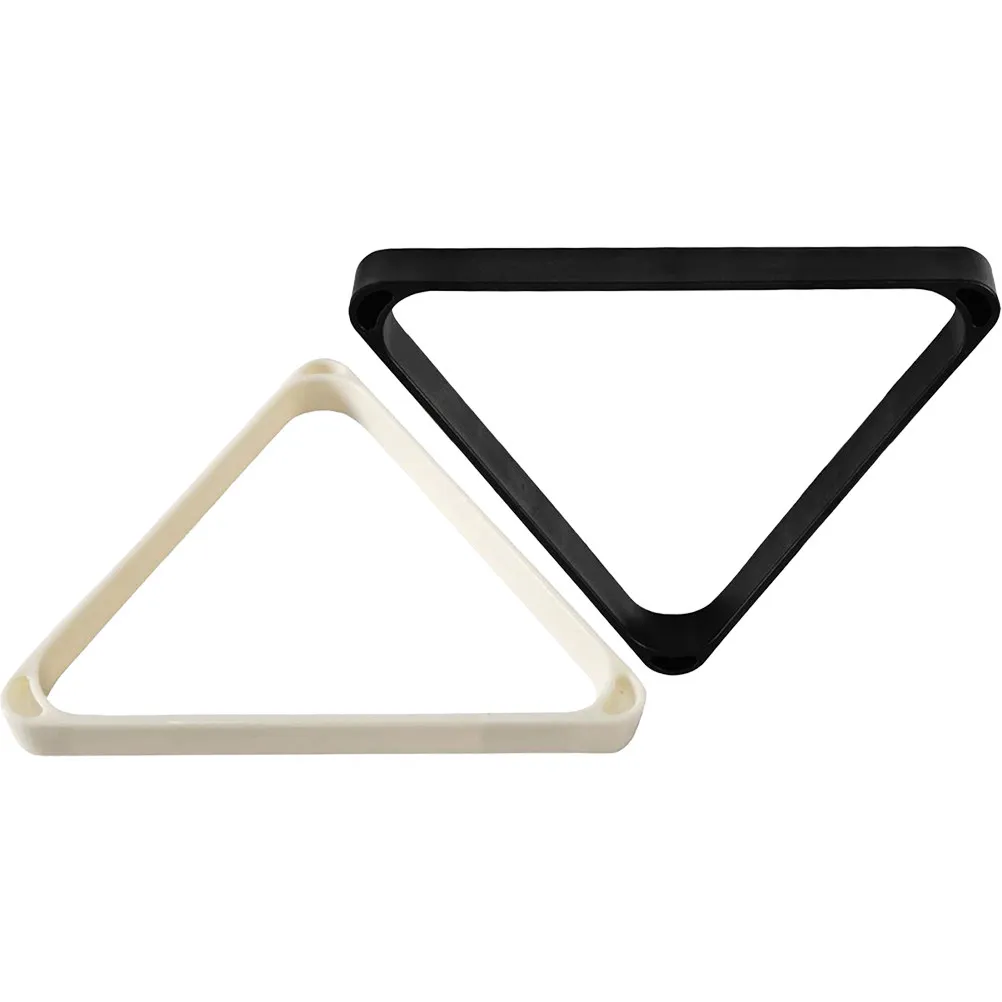 

2Pcs Billiard Triangle Rack Premium ABS Material Smooth Surface Reinforced Rounded Edges for Standard Pool Balls Room