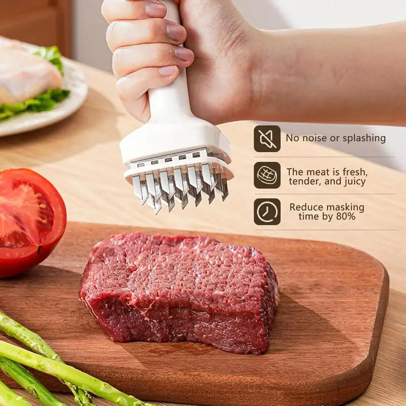 1Pc Meat Tenderizer Needle Stainless Steel Meat Tenderizer Hammer Steak Pork Turkey Poultry Hammer Kitchen Cooking Accessories