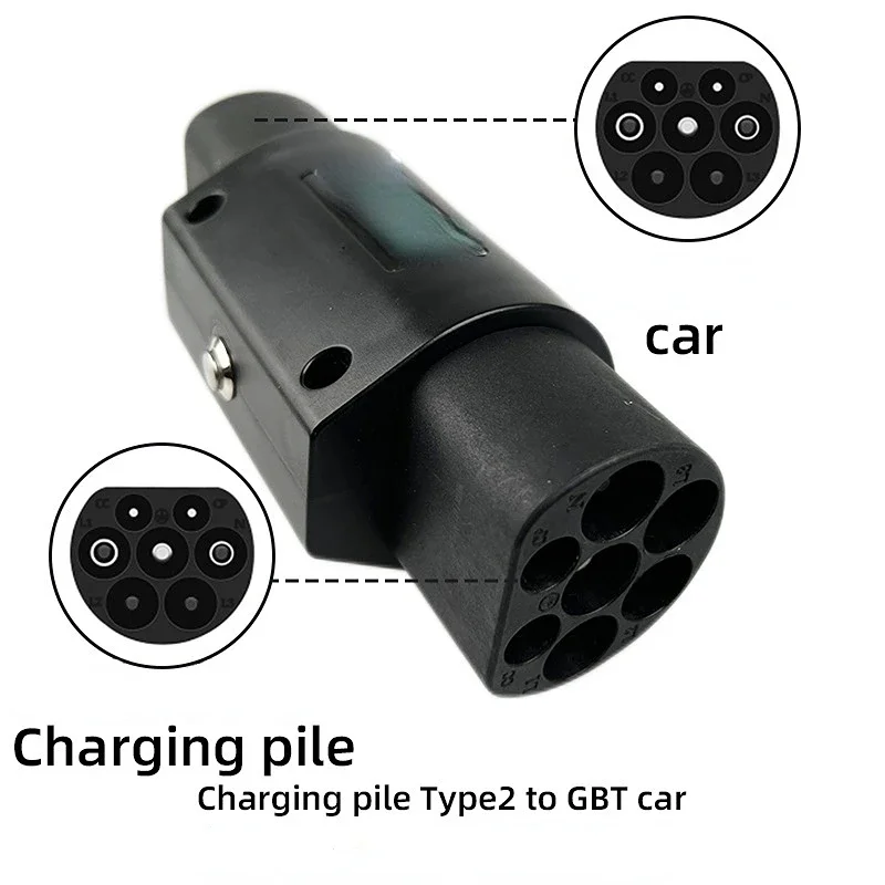 New energy electric vehicle charging pile adapter type2 GB/T Euro standard to GB standard public adapter