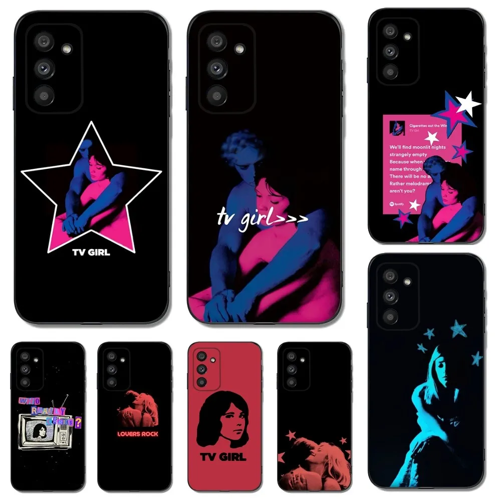 

Band TV Girl Phone Case for SamsungS24,S23,S22,S21,S20 Ultra Pro S10,S30Plus,20 Ultra Black Cover