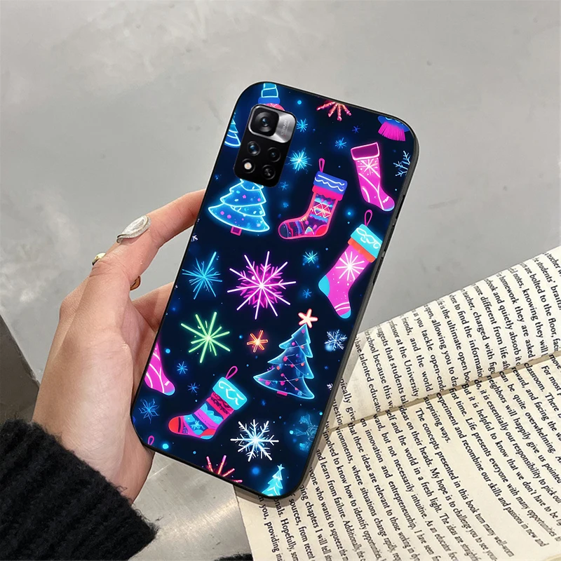 

Phone Case For Xiaomi Redmi note 14 Pro 14 13 12 11 10 Pro 14S 12S 11S Redmi 14C 13C 10 Christmas Tree Light