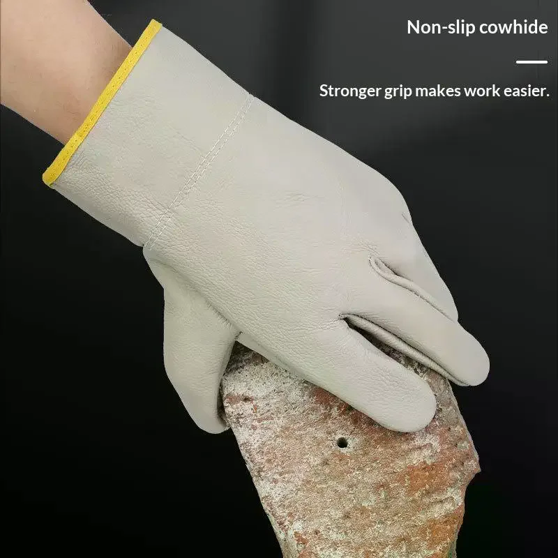 /&/1 Pair  Two-layer Welding Gloves Wear-resistant Anti-scalding Soft Welding Welder Durable Protection Labor Insurance