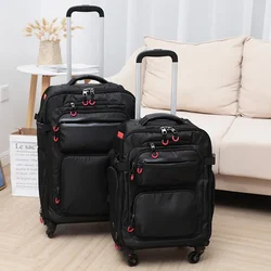 New Travel backpack On wheels Oxford cloth Carry on Luggage lightweight luggage trolley luggage bag case Men's suitcase rolling