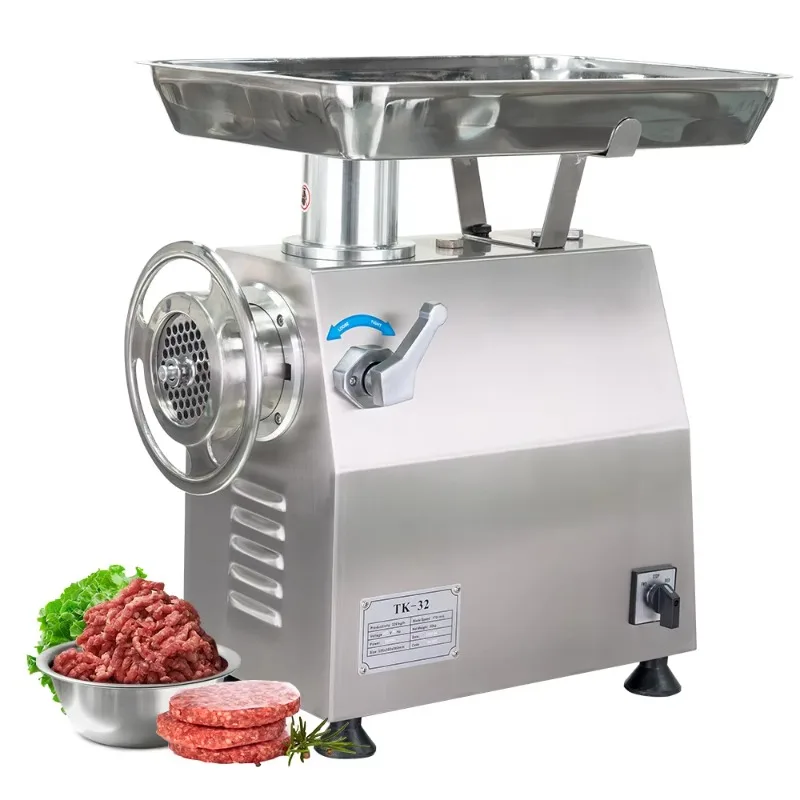 2026 New Heavy Duty Worm Driving Industrial 304 Stainless Steel Commercial Meat Grinder Mincer 320kg/h