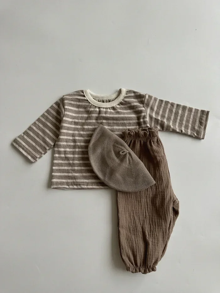 Bio-Baumwoll-Musselin-Hosen für Babys, süße Capri-Hosen mit Muster, weiche, leichte Hosen für Neugeborene und Kleinkinder, für alle Jahreszeiten. – Detail 28