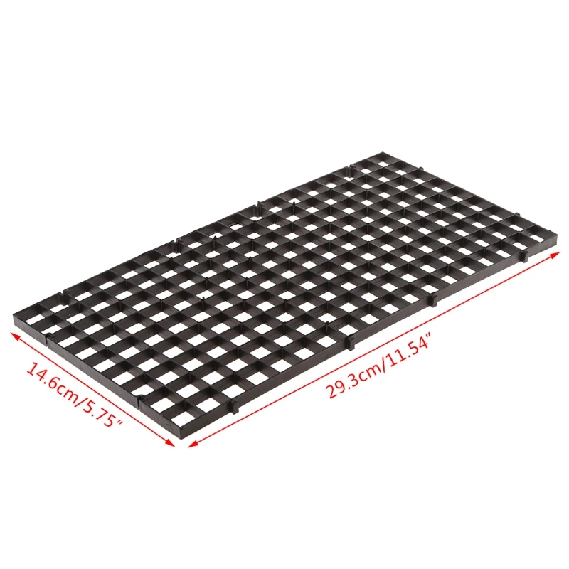 367A Aquarium Divider Tray Plastic Grid Aquarium Egg Crate Light Diffuser Fish for Tank Bottom Filter Plate 11.8x5.9 Inches