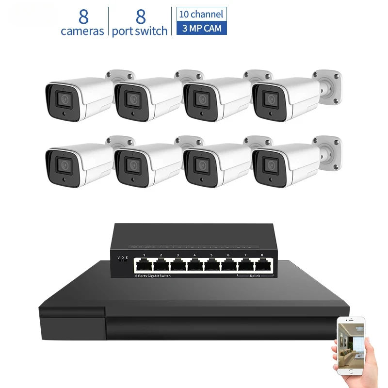 Outdoor Closed-circuit Television Concealed 5MP Home Safety System