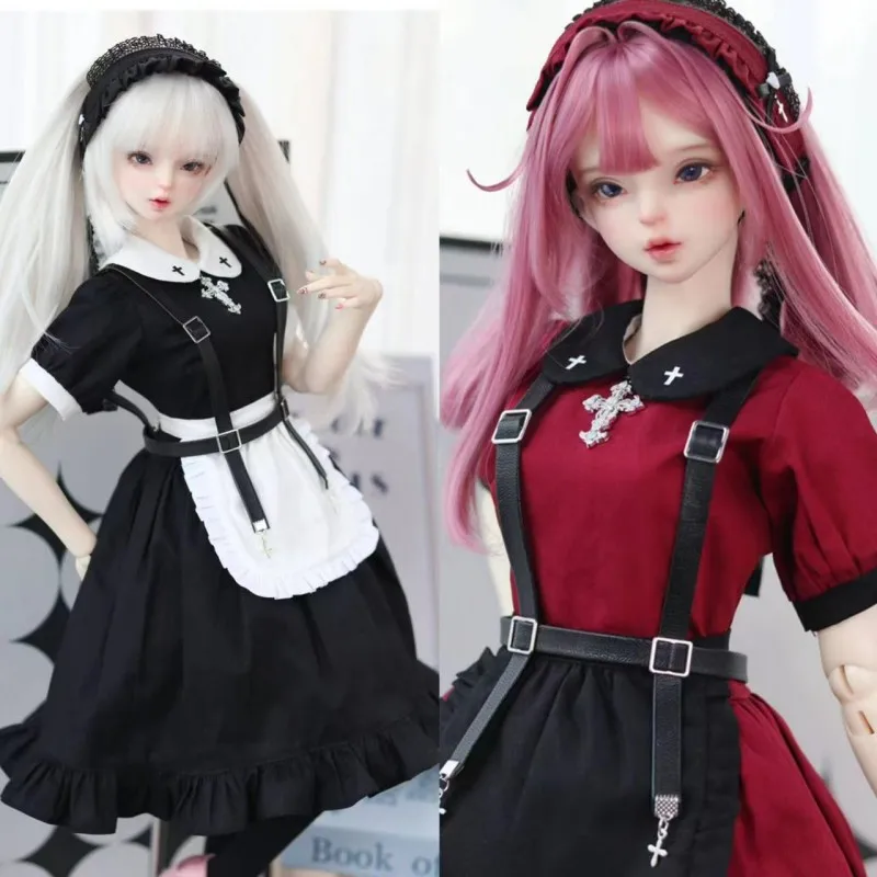 

Black Wine Red BJD Doll Clothes For 1/3 Doll Skirt Outfit Dolls Clothing Accessories DIY Gift (No doll)