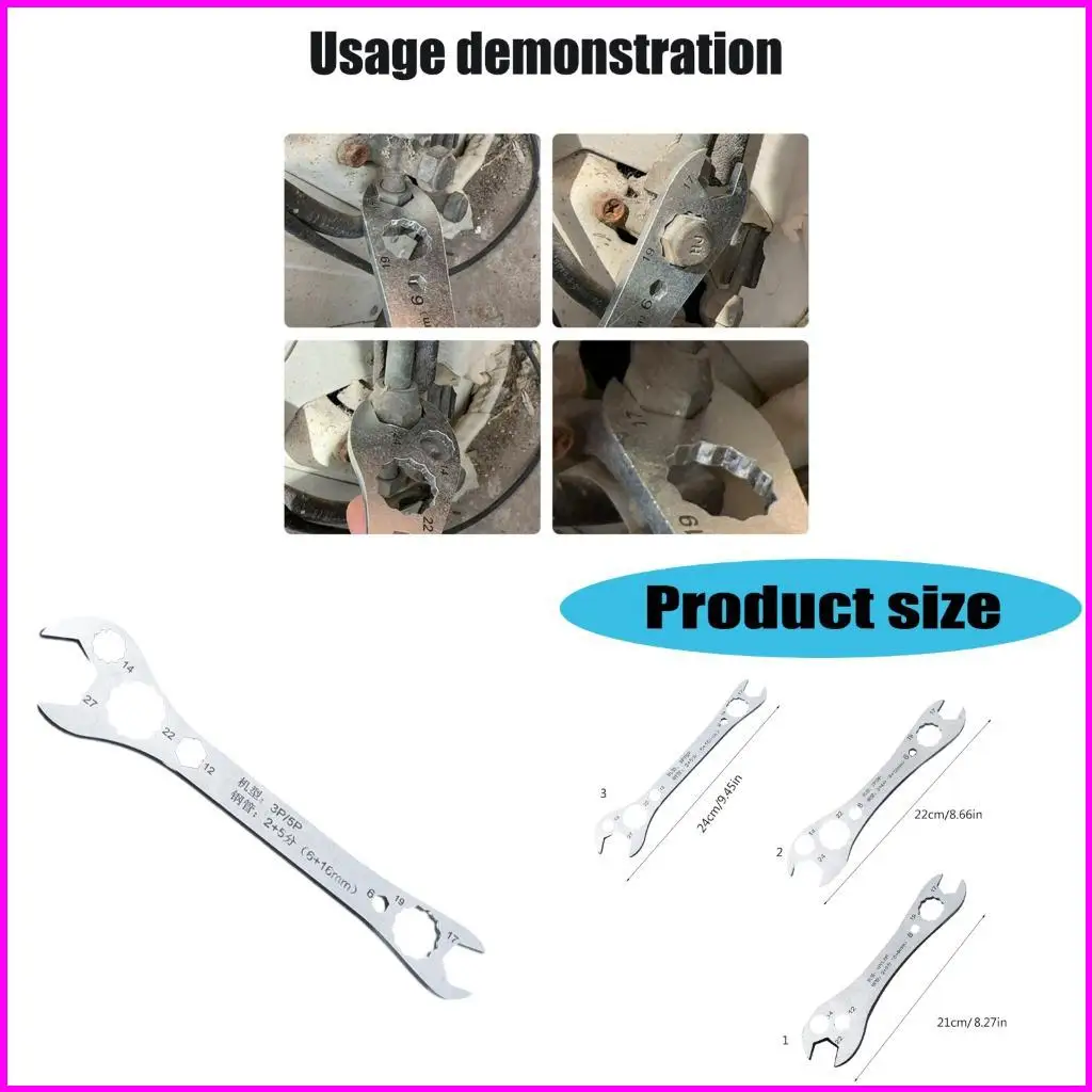 

Professional AC Disassembly Tool With Ergonomic Handle High Carbon Steel Wrenches