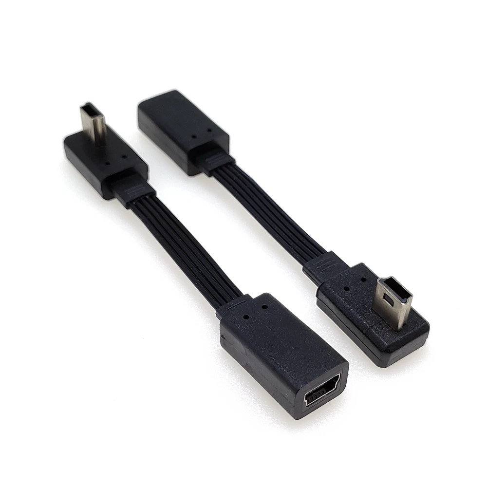 

Elbow T-port mini USB B 5-pin male female extension cable adapter extension cable data cable onboard dash cam