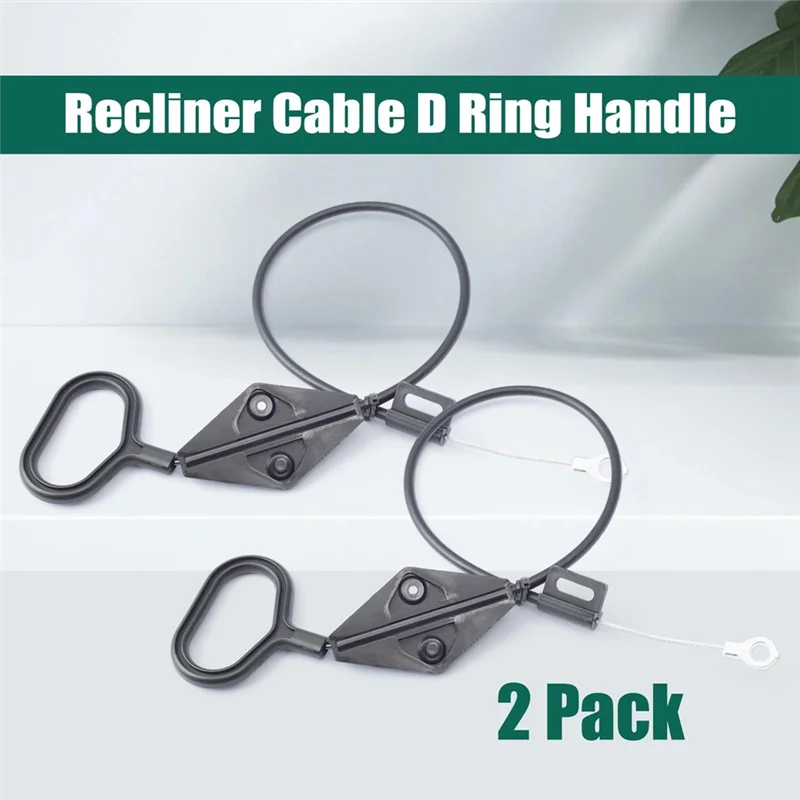 

【Hot Selling】2Pcs Forlazy Boy Handle Cable Release Cable D Ring Parachute Style Lounger Release Cable Lounger Handle Replacement