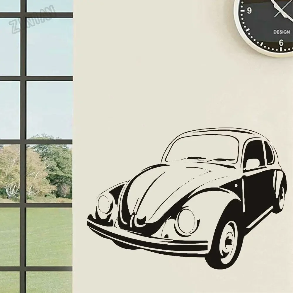 Retro Car Vinyl Wall Decal Home Decor Living Room Removable Wall Murals for Office Hall Room Decoration Art WaLL Stickers Y304