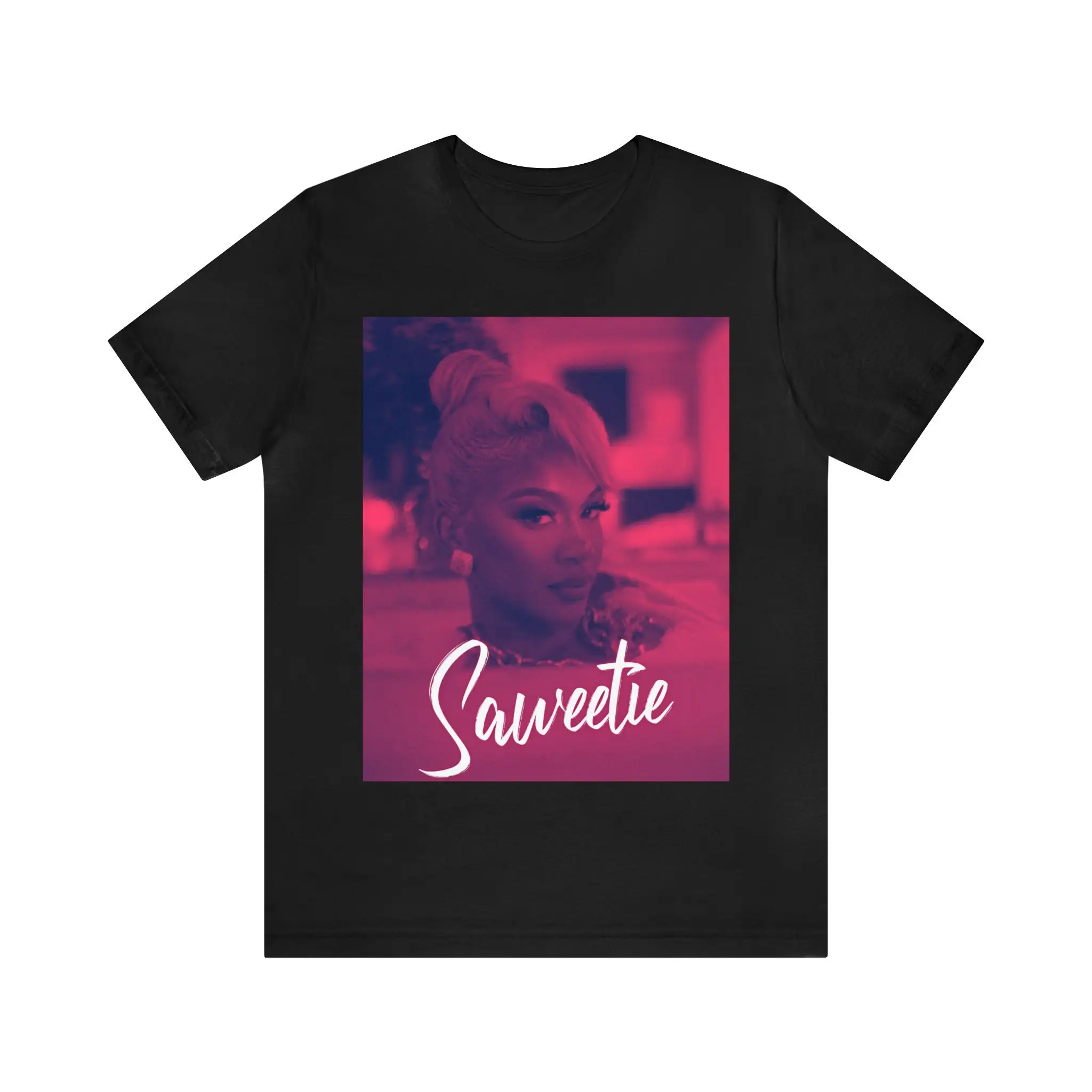 

Saweetie Minimal Black T Shirt Vintage Bootleg Style Rap For Fan Retro Music Singer Rapper