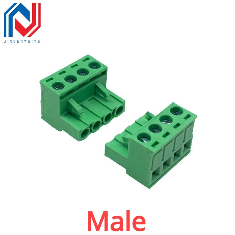 5Pcs Aerial Butt Welding Type 2EDGRKC 5.08mm Parafuso Plug-In 15EDGRKC 5.08MM 2EDG 2-16Pin Conector De Parafuso Dlocos Terminais