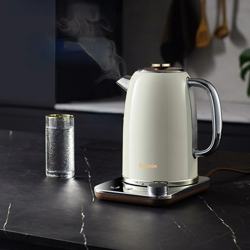 

New Light Luxury Automatic Constant Temperature Electronic Kettle 316 Stainless Steel Intelligent Dechlorination Portable Kettle